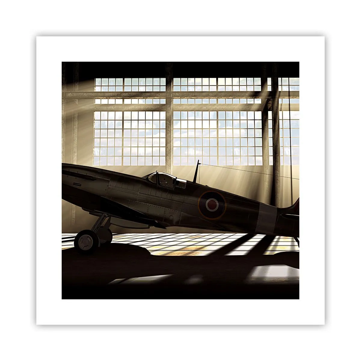 Poster - Die Ruhe eines Kriegers - 40x40 cm