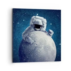 Bild auf Leinwand - Leinwandbild - Weltraumjoker - 70x70 cm
