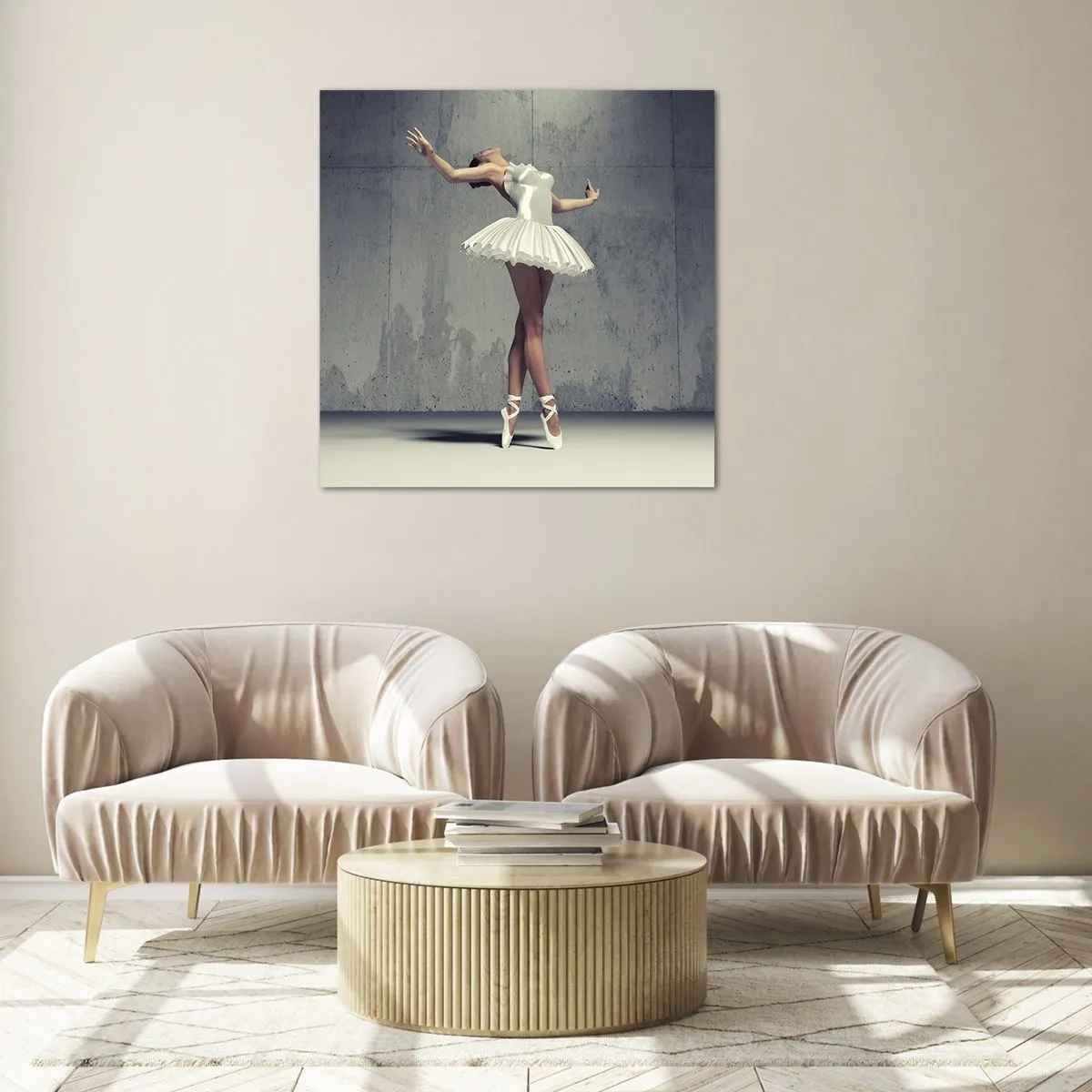 Glasbild - Bild auf glas - Leicht wie ein Vogel - 50x50 cm