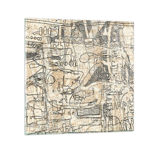 Glasbild - Bild auf glas - Es wartet darauf, entschlüsselt zu werden - 30x30 cm