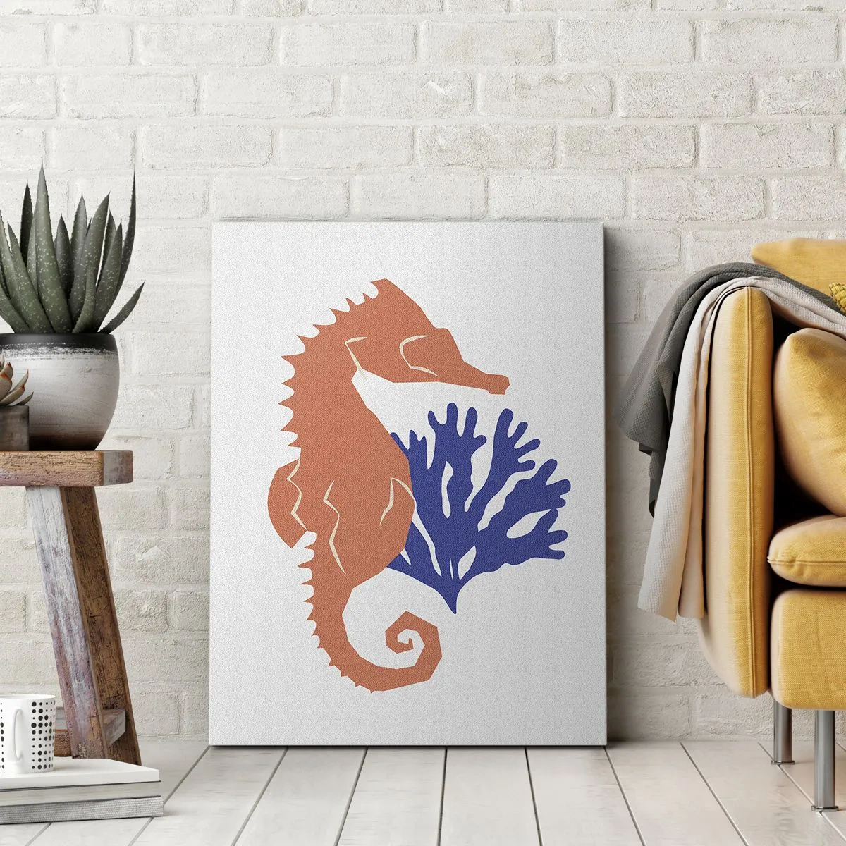 Bild auf Leinwand - Leinwandbild - Auf einer Unterwasserwiese - 55x100 cm