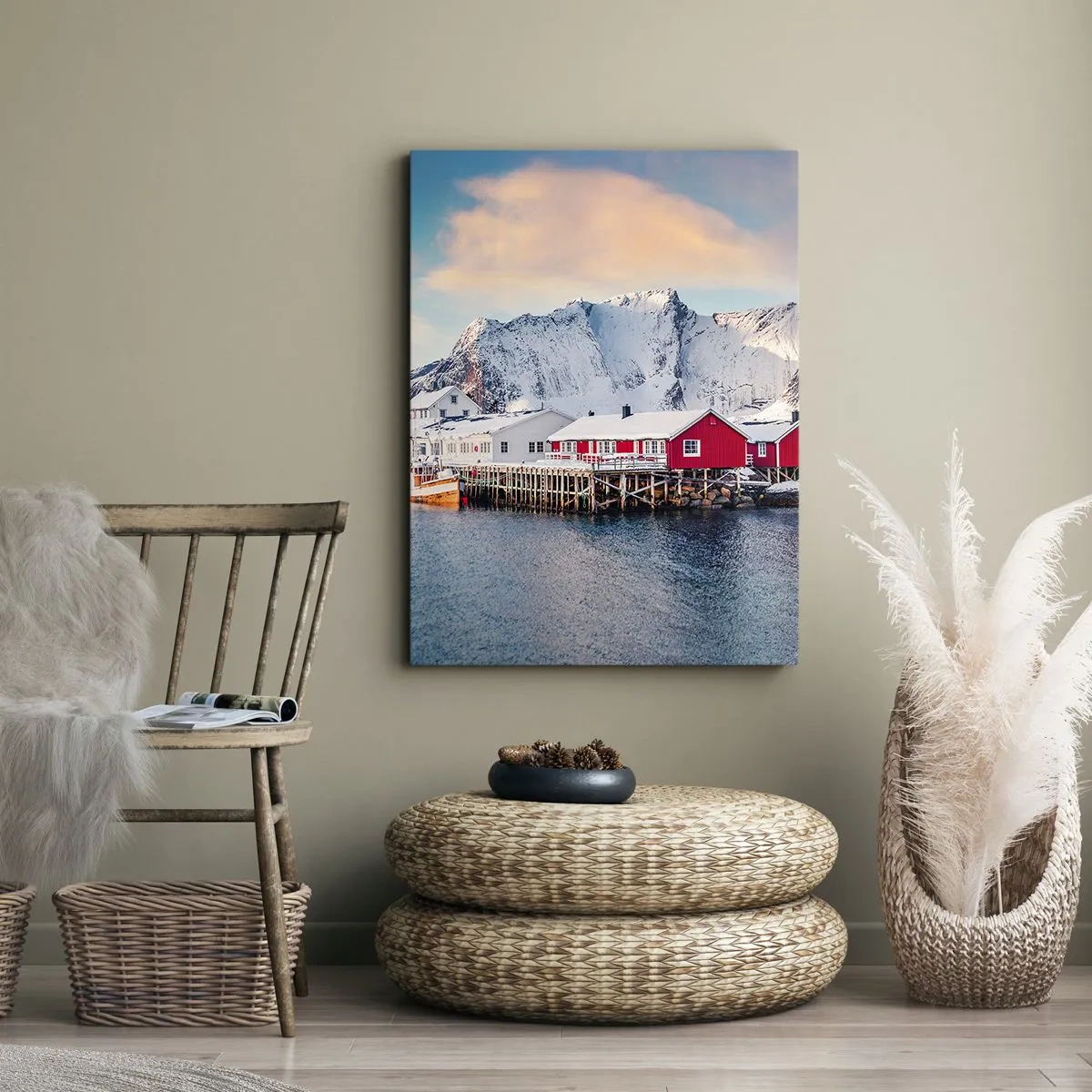 Bild auf Leinwand - Leinwandbild - Nördlicher Rückzug - 45x80 cm