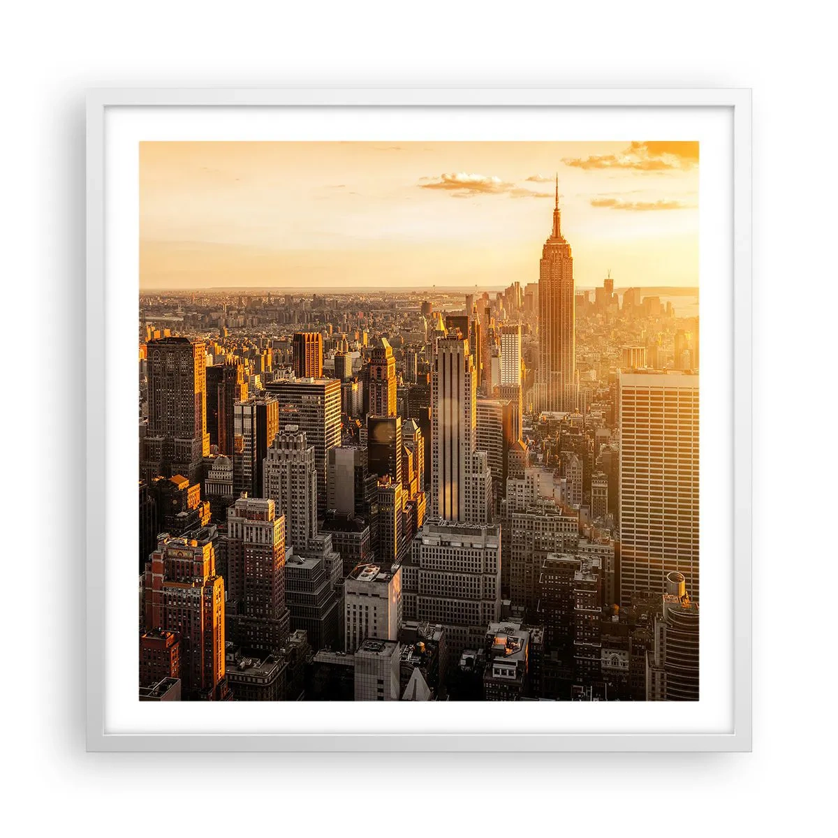 Poster in einem weißen Rahmen - In der Sonne wachsen - 60x60 cm