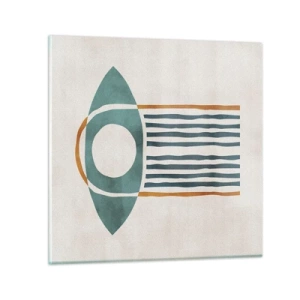 Glasbild - Bild auf glas - Zeichen und Rituale - 30x30 cm