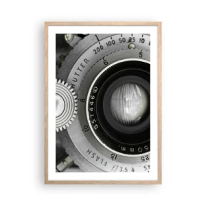 Poster in einem Rahmen aus heller Eiche - Eine Story über Hollywood - 50x70 cm