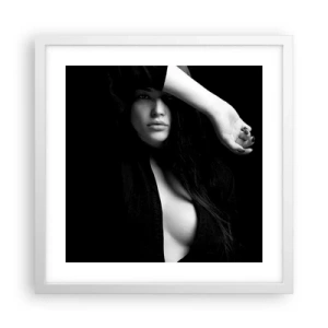Poster in einem weißen Rahmen - Schule der Verführung - 40x40 cm