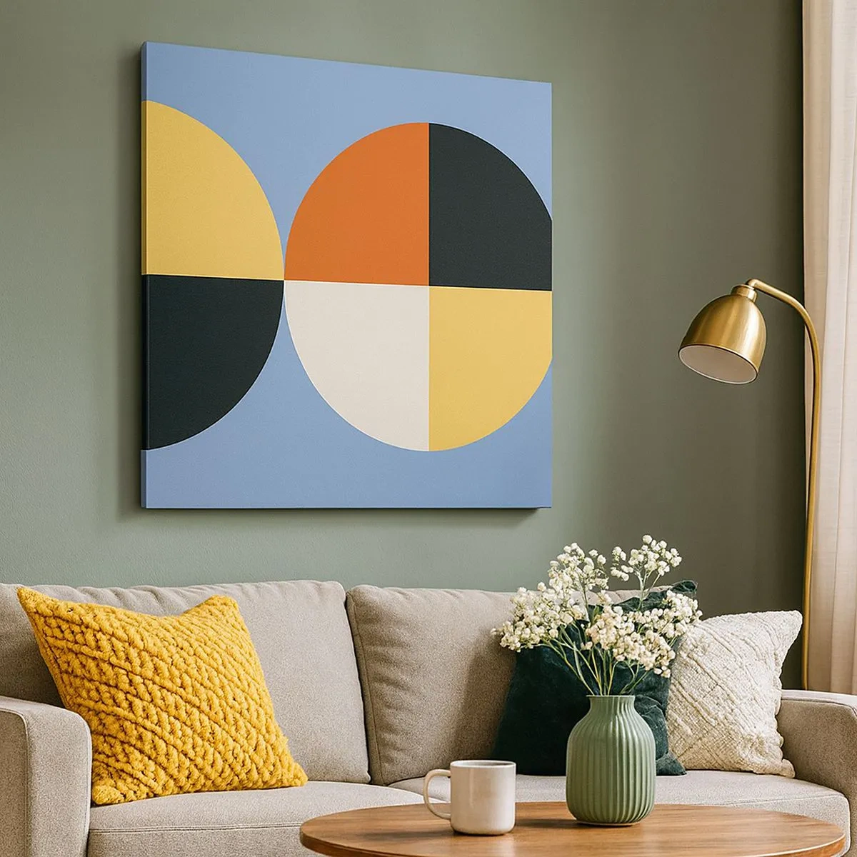 Bild auf Leinwand - Leinwandbild - Beobachte und zähle - 30x30 cm