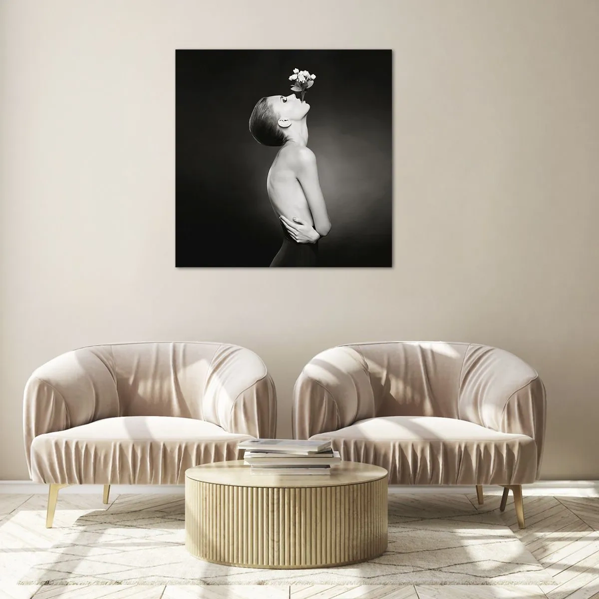 Glasbild - Bild auf glas - Exzentrische Eleganz - 50x50 cm