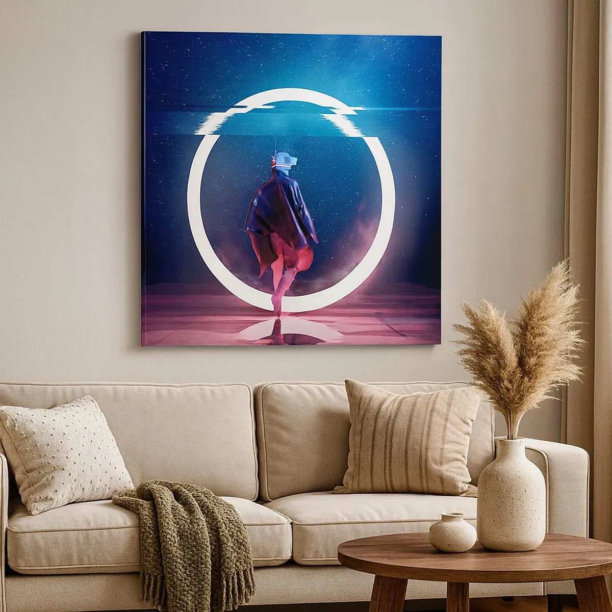 Bild auf Leinwand - Leinwandbild - Zwischen den Welten - 30x30 cm