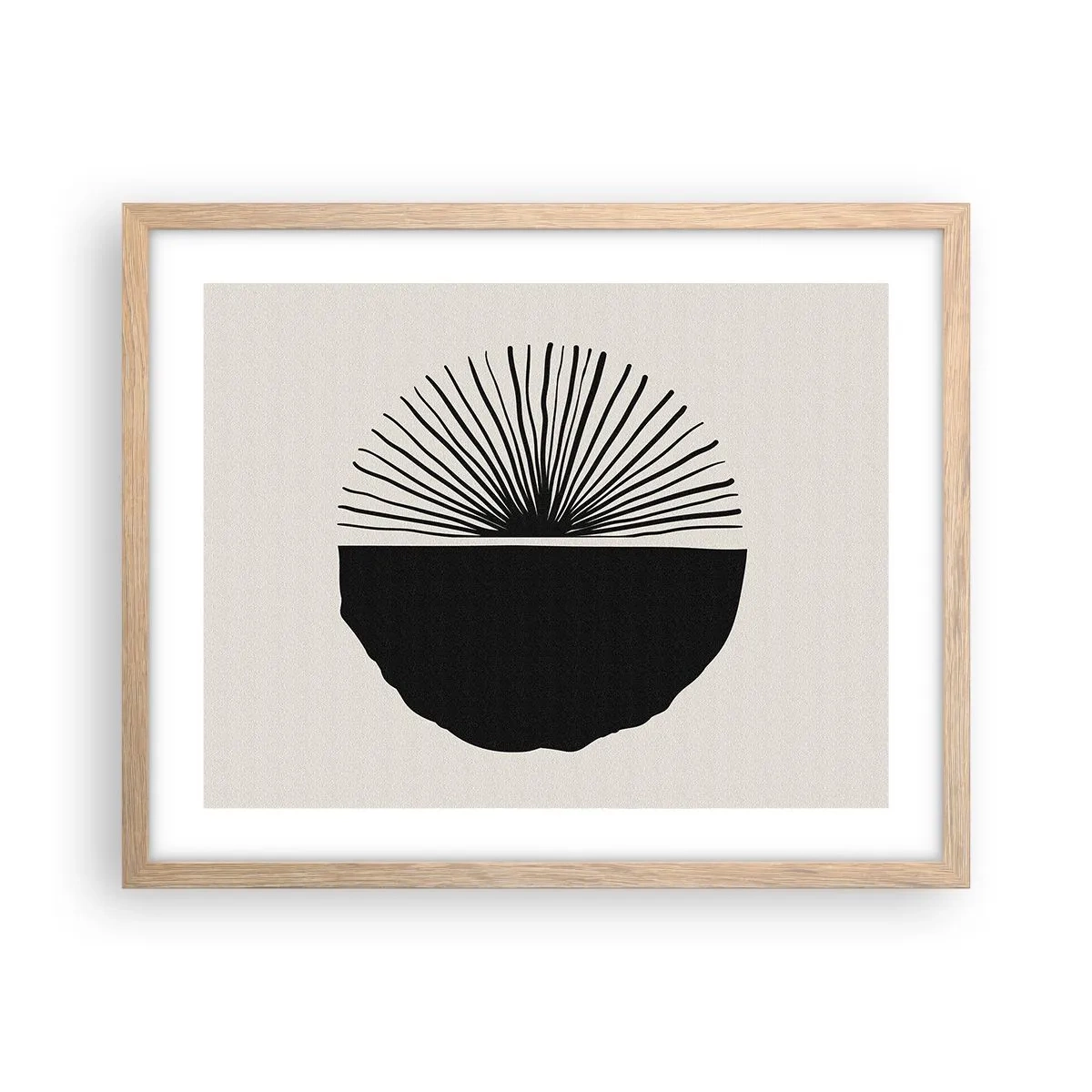 Poster in einem Rahmen aus heller Eiche - Eine Reihe von Möglichkeiten - 50x40 cm