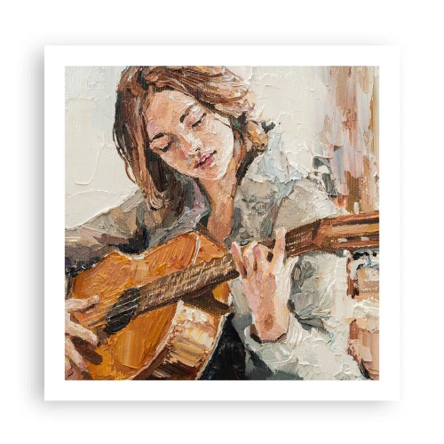 Poster - Konzert für Gitarre und Mädchenherz - 60x60 cm