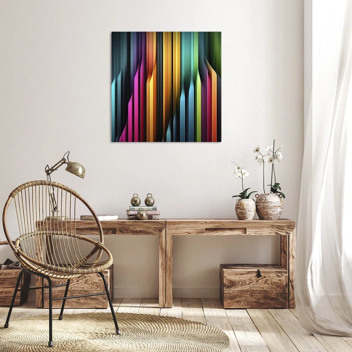 Bild auf Leinwand - Leinwandbild - Lichtorgan - 30x30 cm