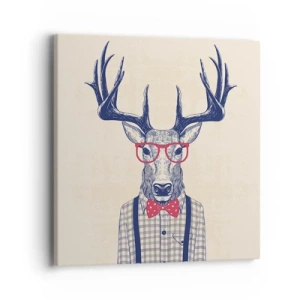 Bild auf Leinwand - Leinwandbild - Eine lustige Extravaganz - 40x40 cm