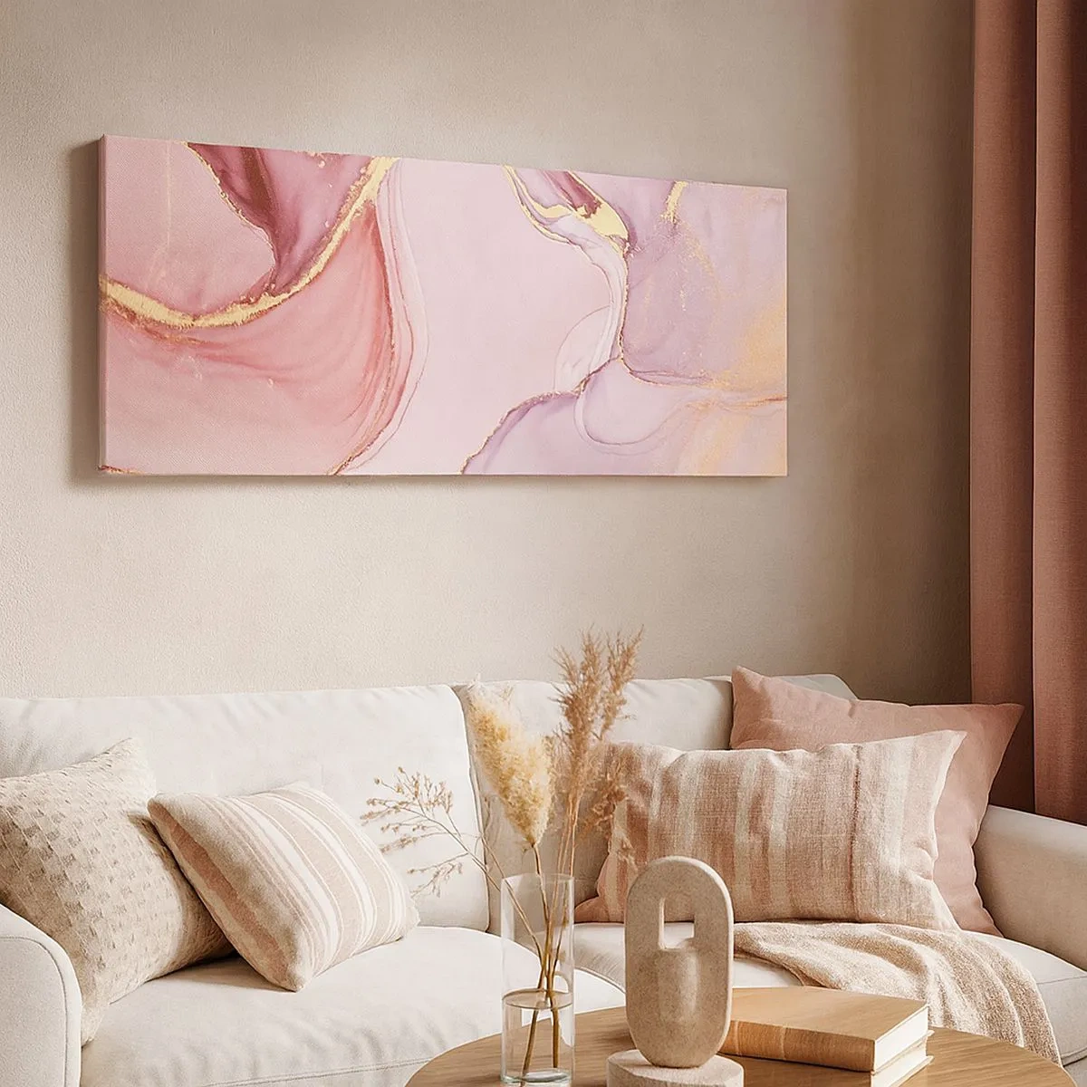 Bild auf Leinwand - Leinwandbild - Eine Liebkosung der Farben - 100x40 cm