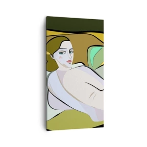 Bild auf Leinwand - Leinwandbild - Intimes Porträt - 45x80 cm