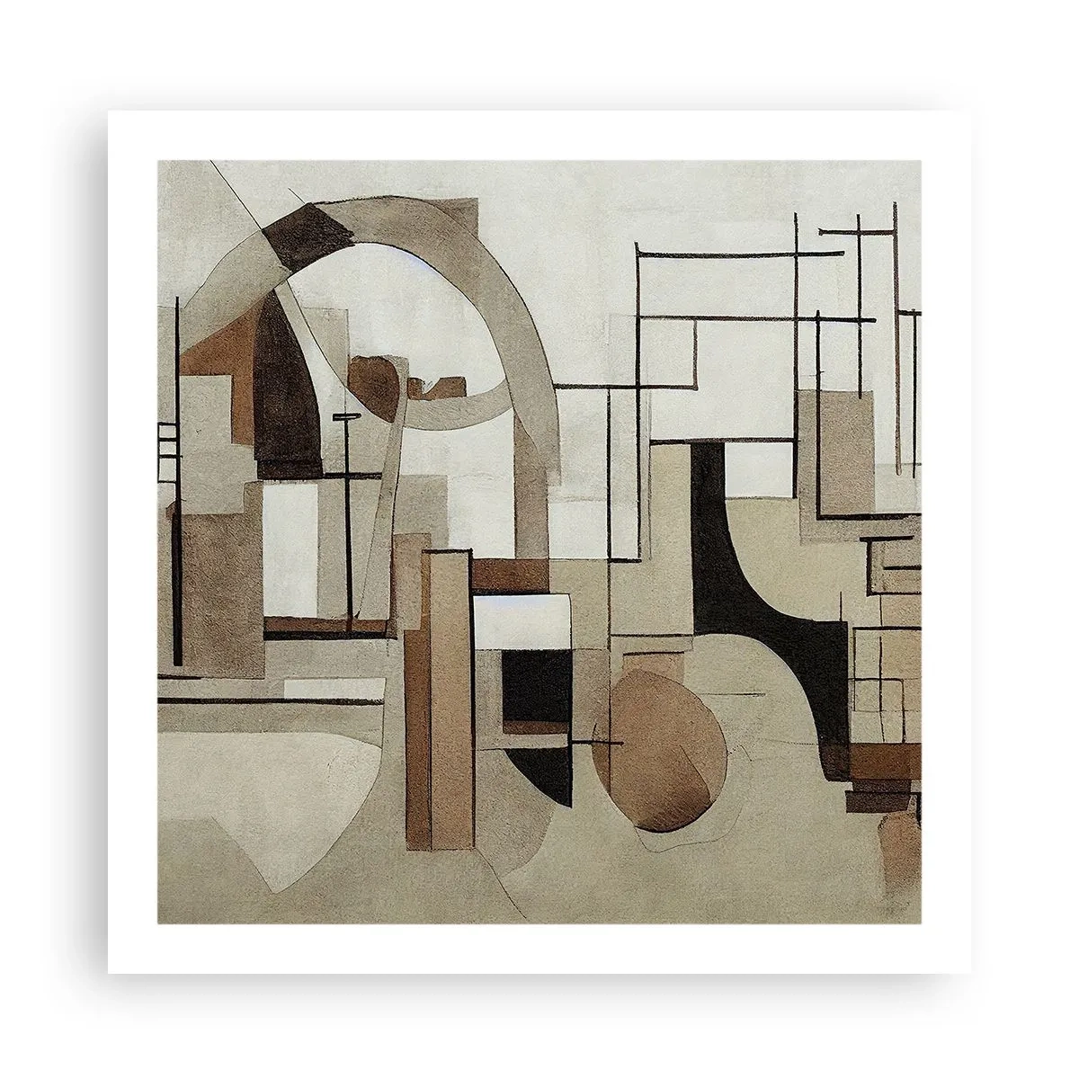 Poster - Stadtbild 2.0 - 60x60 cm