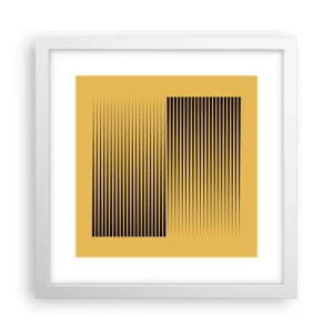 Poster in einem weißen Rahmen - Quadratur der Gegensätze - 30x30 cm