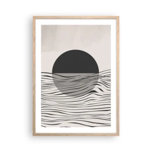 Poster in einem Rahmen aus heller Eiche - Halbe Komposition - 50x70 cm