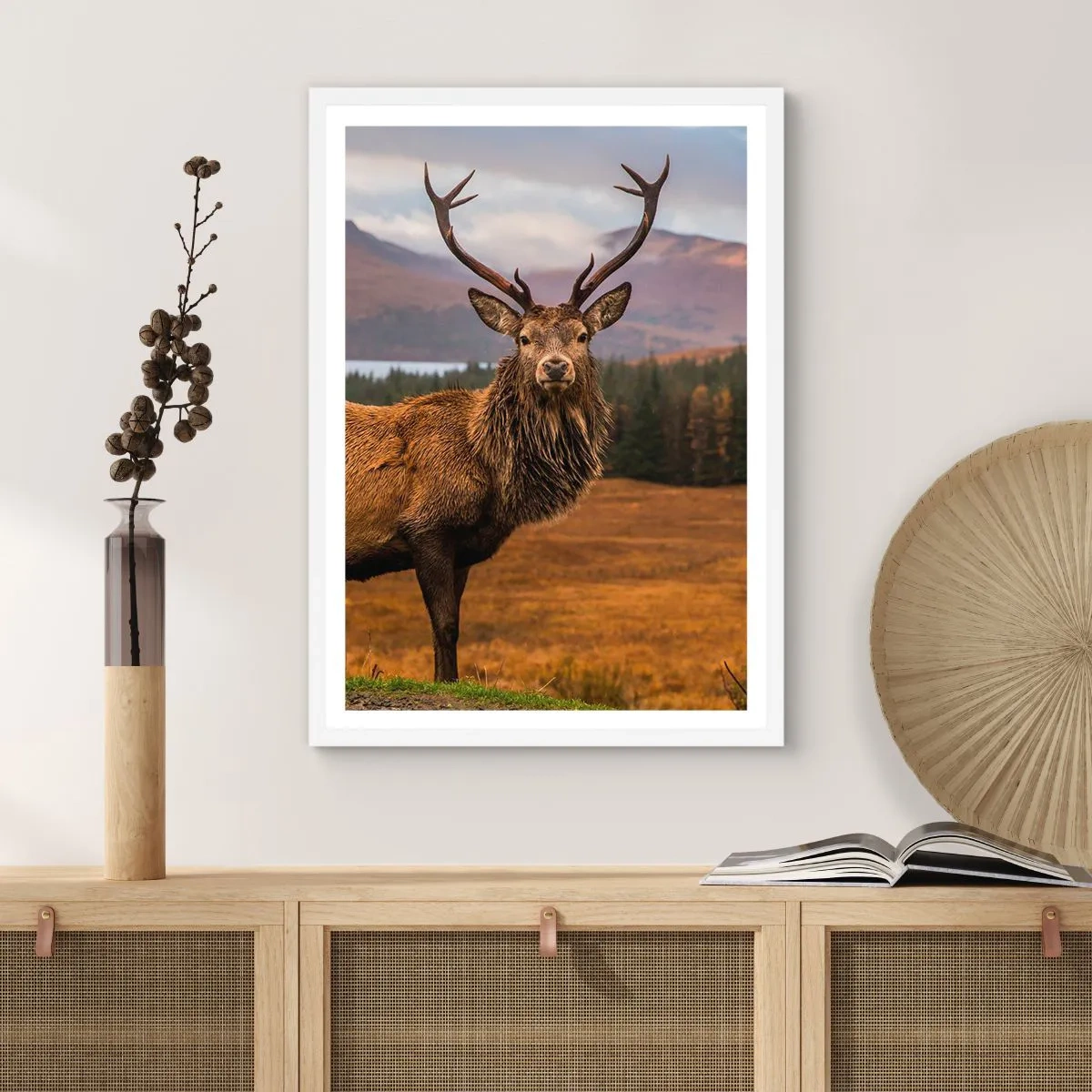 Poster in einem weißen Rahmen - Die Majestät der Natur - 40x50 cm