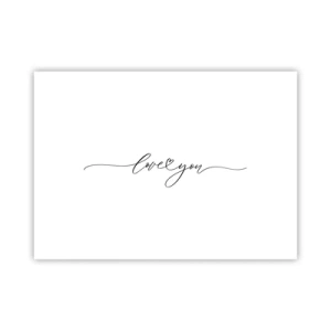 Poster - Schwarz auf weiß - 70x50 cm