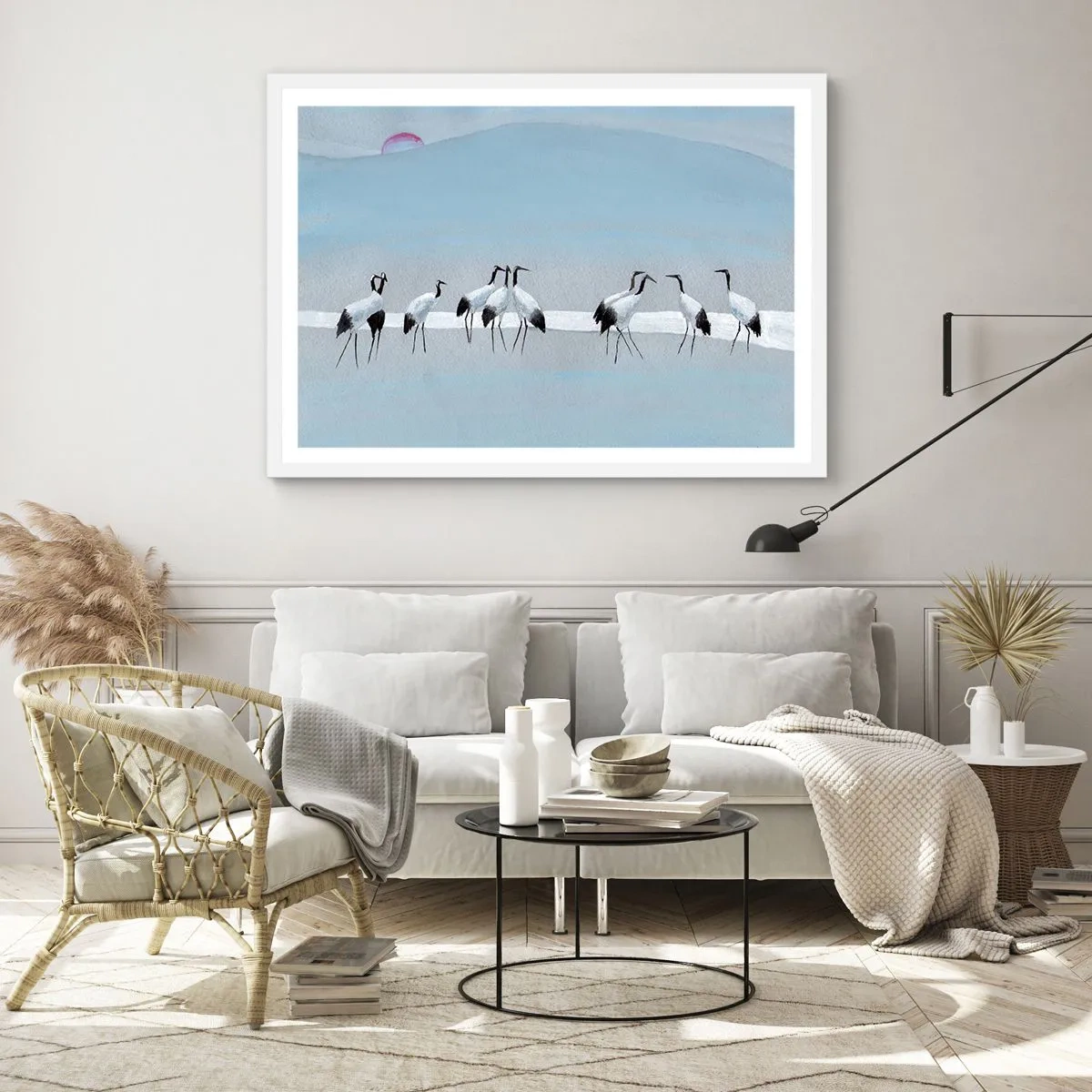 Poster in einem weißen Rahmen - Nach einem heißen Tag - 40x30 cm