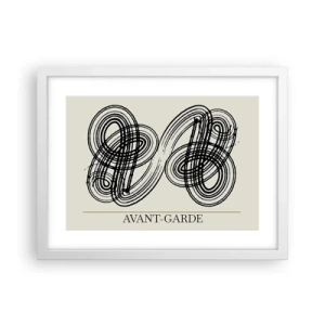 Poster in einem weißen Rahmen - Es kam spontan heraus - 40x30 cm