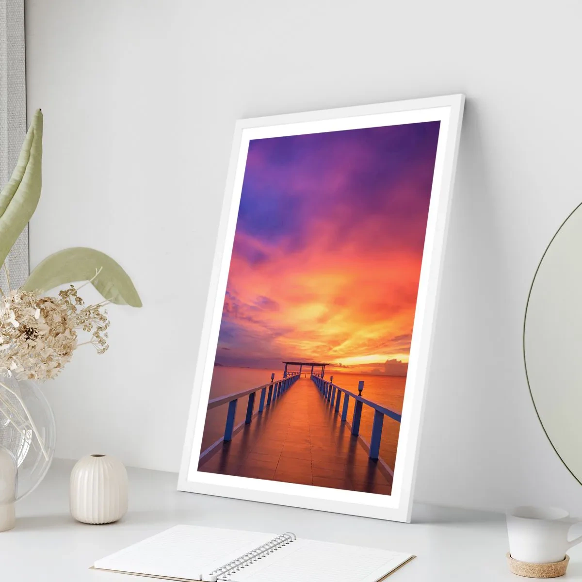Poster in einem weißen Rahmen - Ohne Ende - 40x50 cm