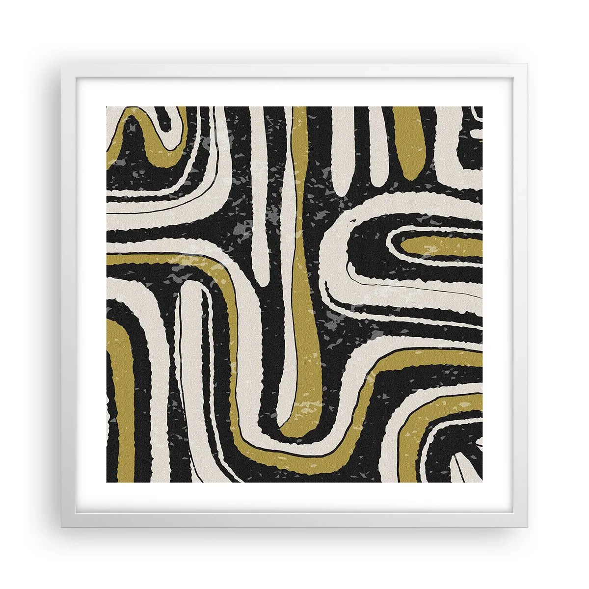 Poster in einem weißen Rahmen - Komposition: Straßen und Gassen - 50x50 cm