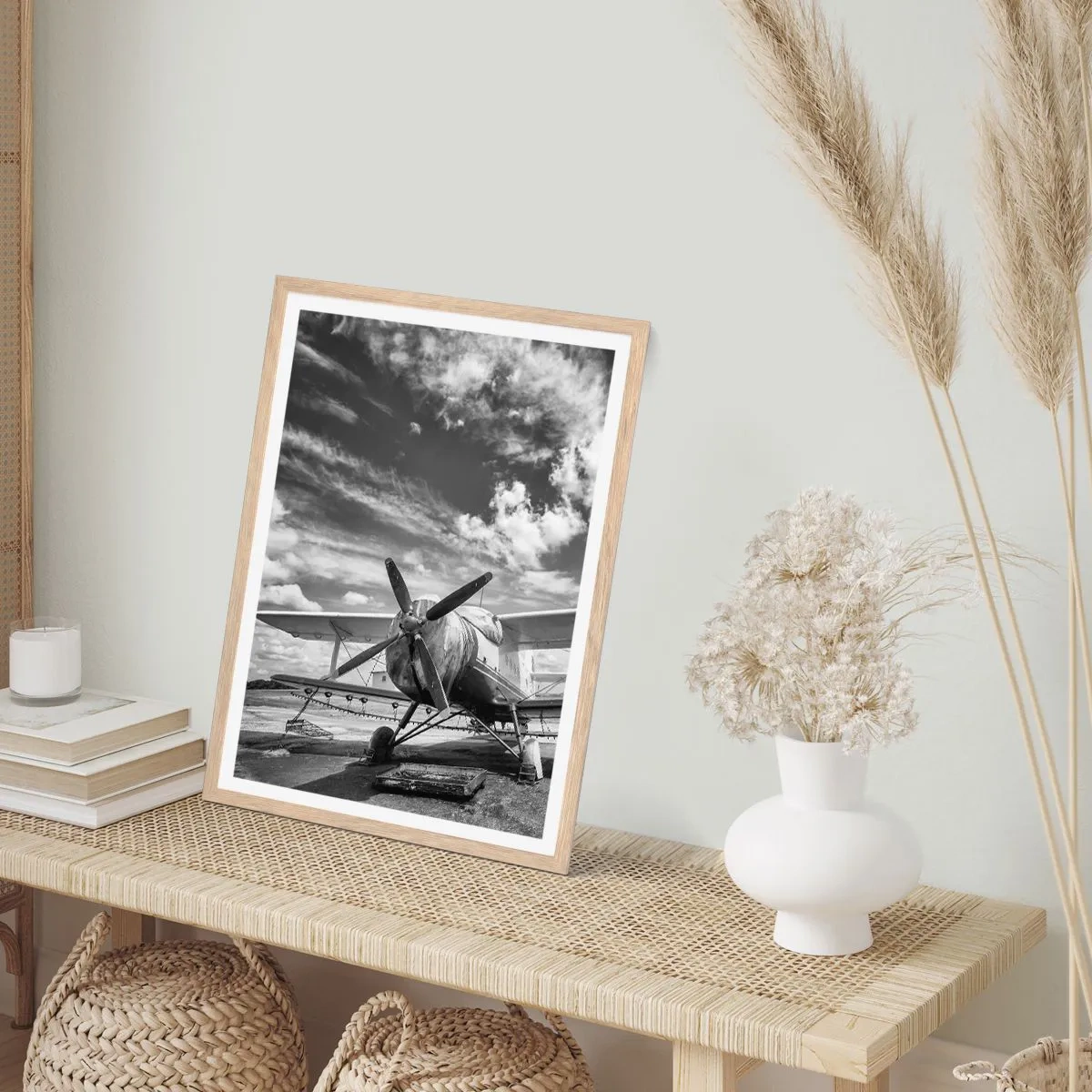 Poster in einem Rahmen aus heller Eiche - Ich kann es kaum erwarten! - 61x91 cm