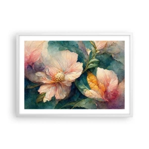 Poster in einem weißen Rahmen - Pure Subtilität - 70x50 cm