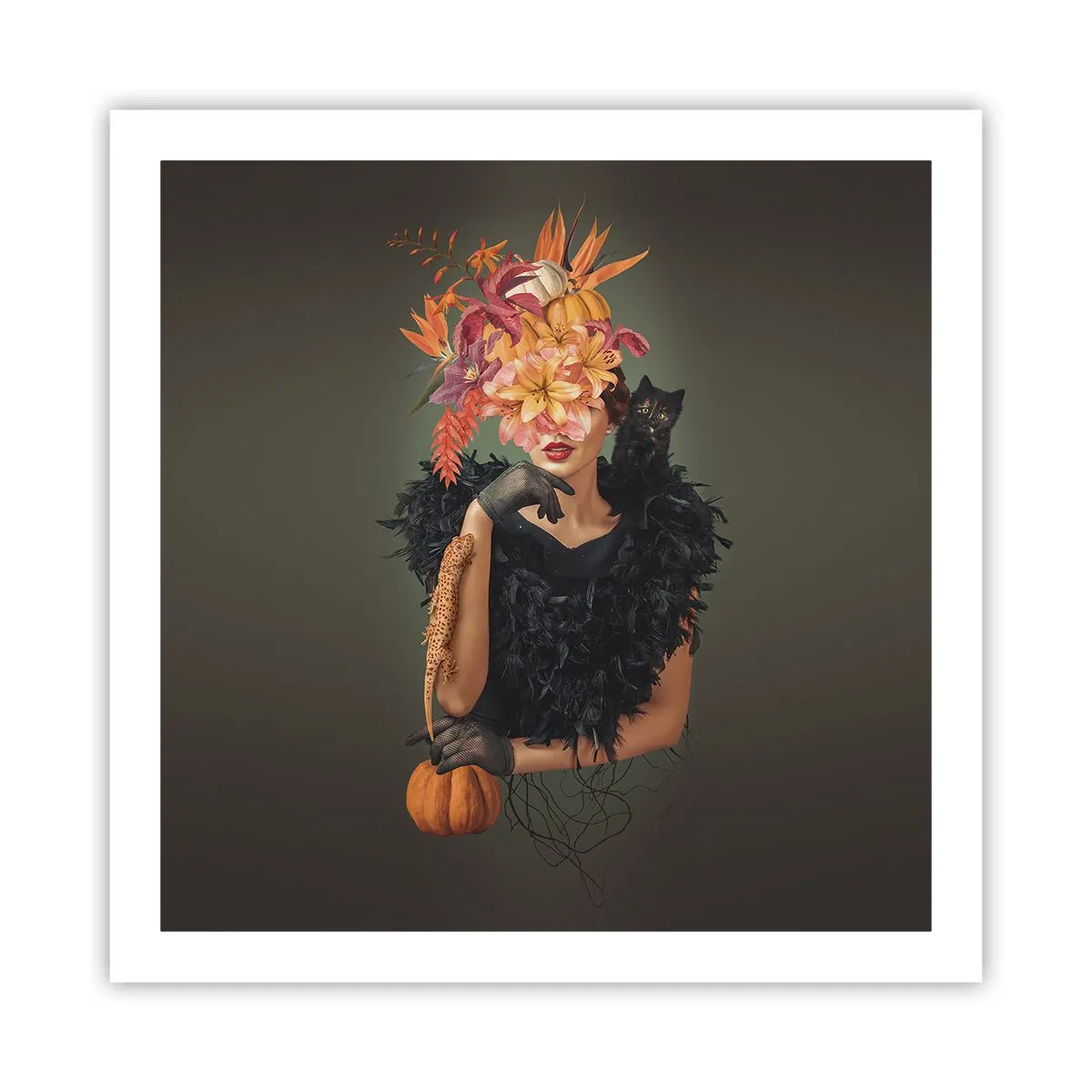 Poster - Der Zauber einer Hexe - 60x60 cm