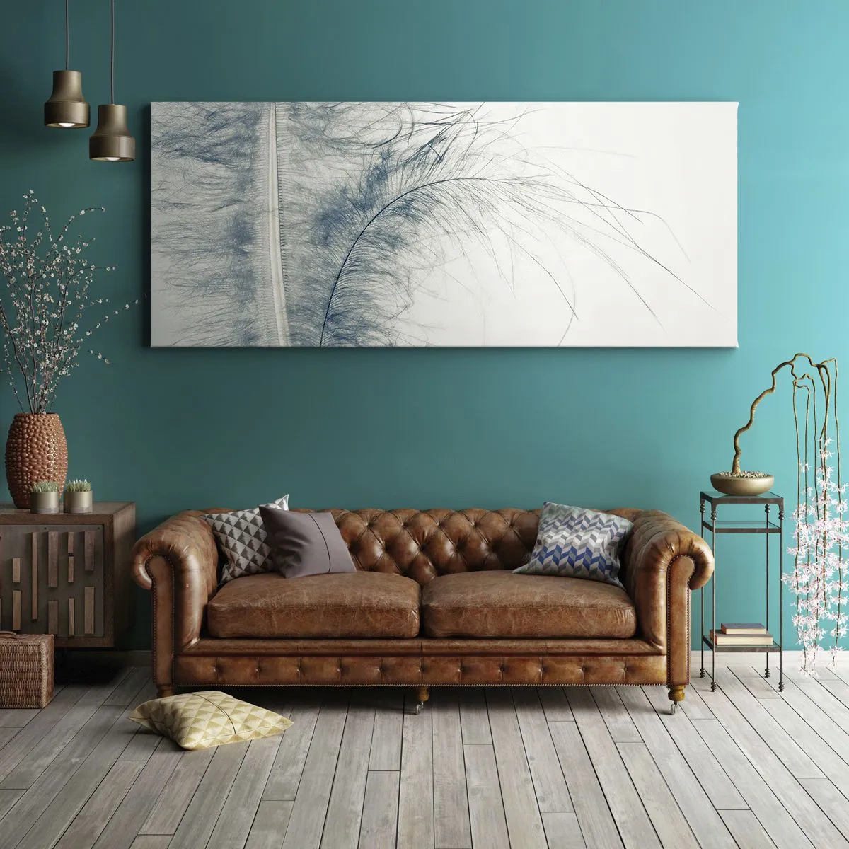 Bild auf Leinwand - Leinwandbild - Flüstern der Natur - 90x30 cm