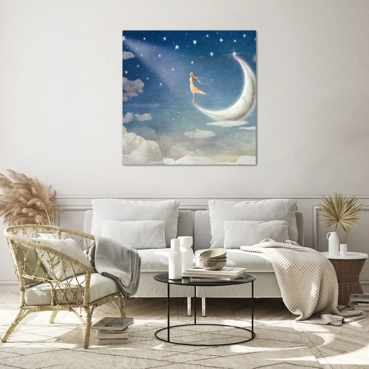 Glasbild - Bild auf glas - Blauer Freier - 60x60 cm