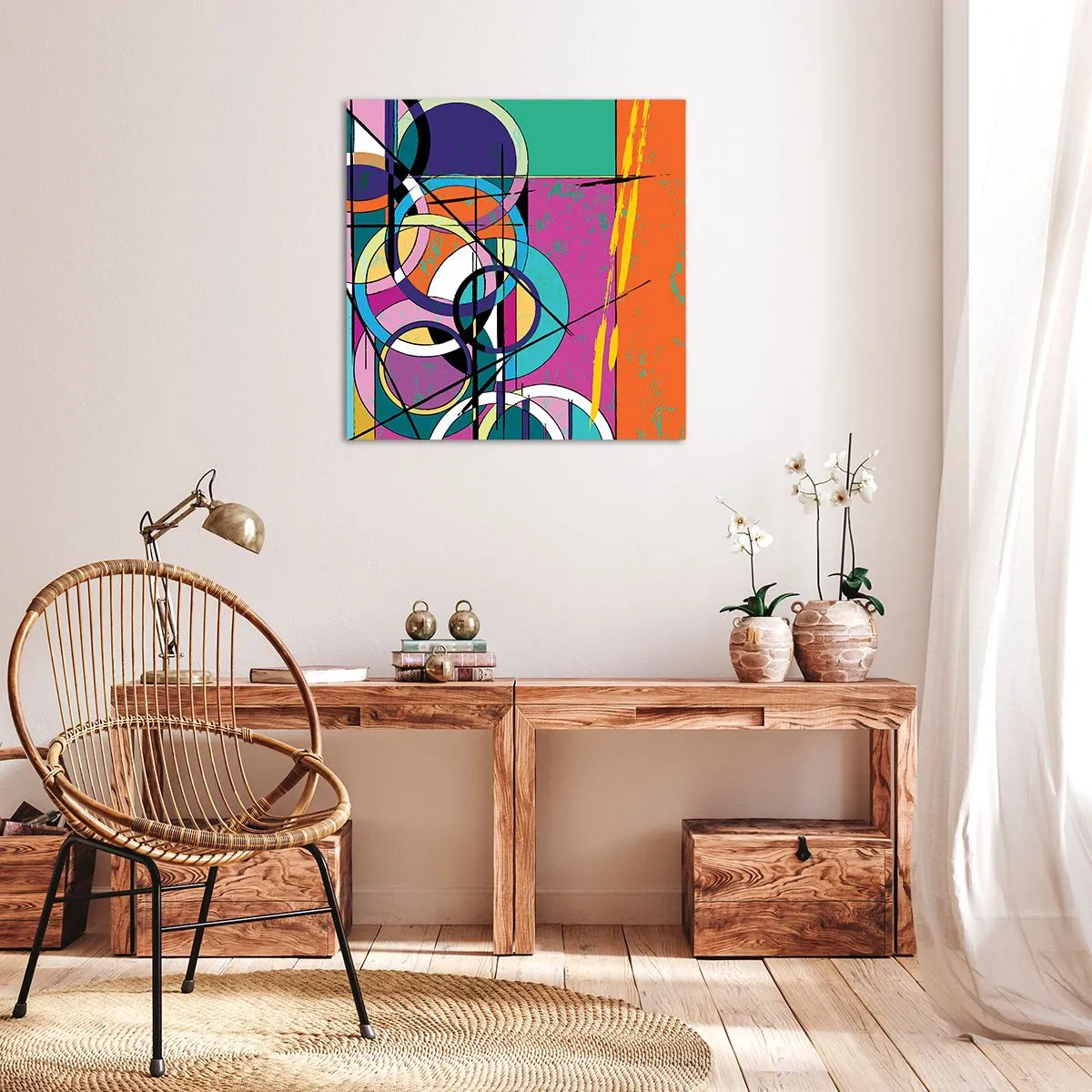 Bild auf Leinwand - Leinwandbild - Rad für Rad - 30x30 cm