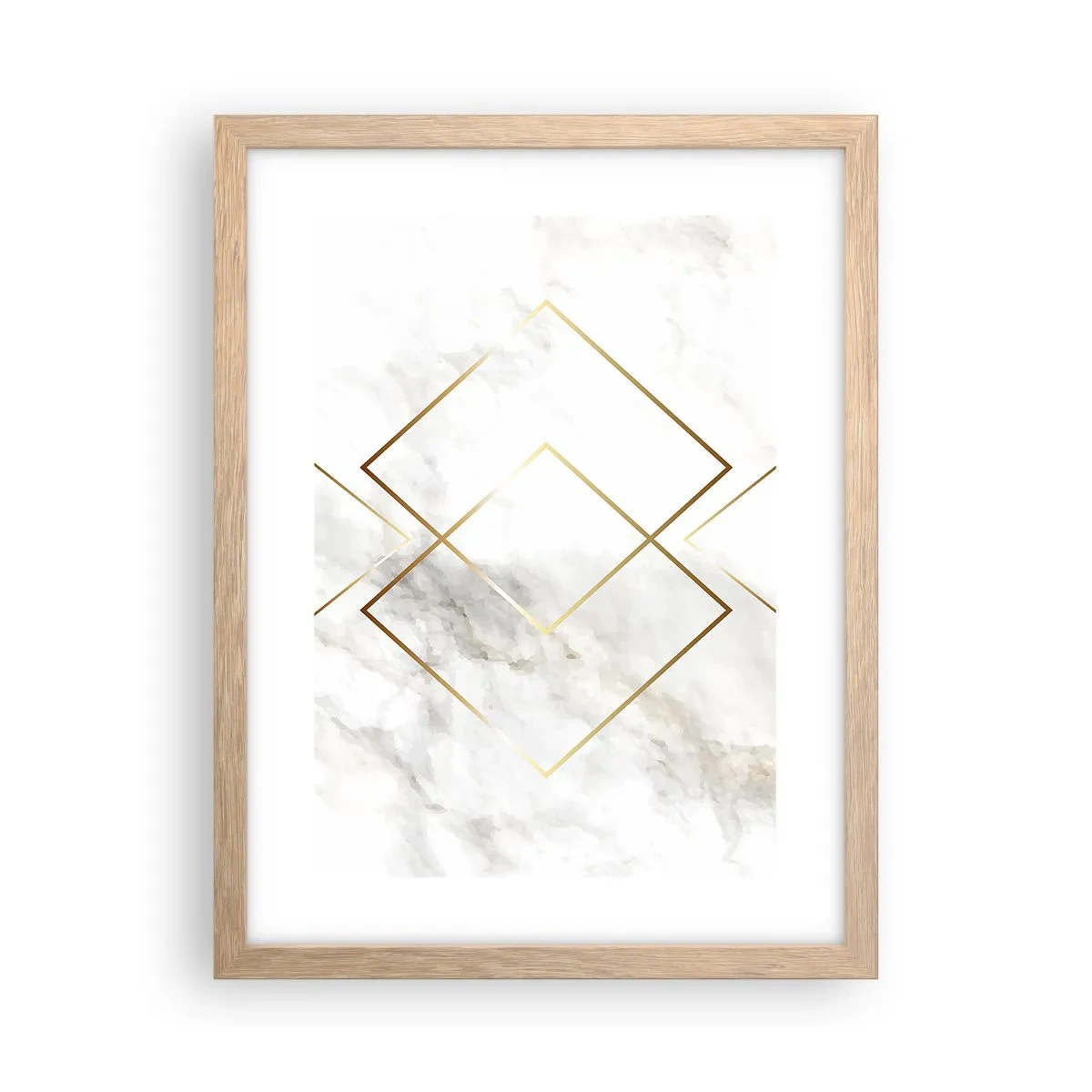 Poster in einem Rahmen aus heller Eiche - Ein Blick in die Unendlichkeit - 30x40 cm