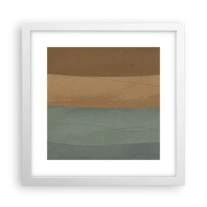 Poster in einem weißen Rahmen - Horizontale Komposition - 30x30 cm
