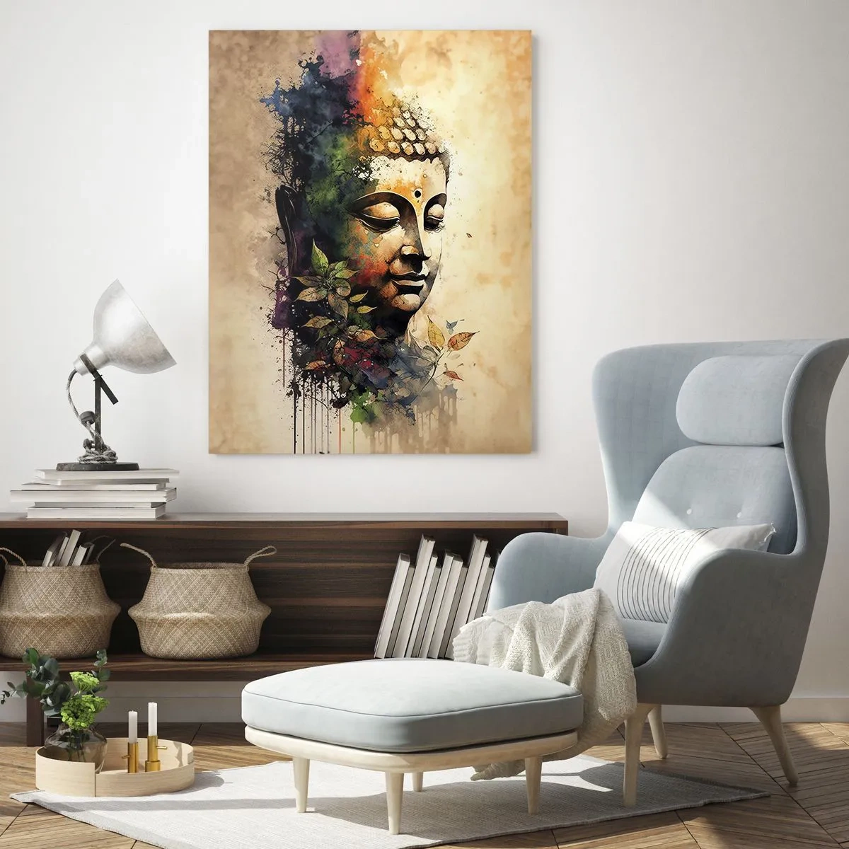 Glasbild - Bild auf glas - Namaste! - 80x120 cm