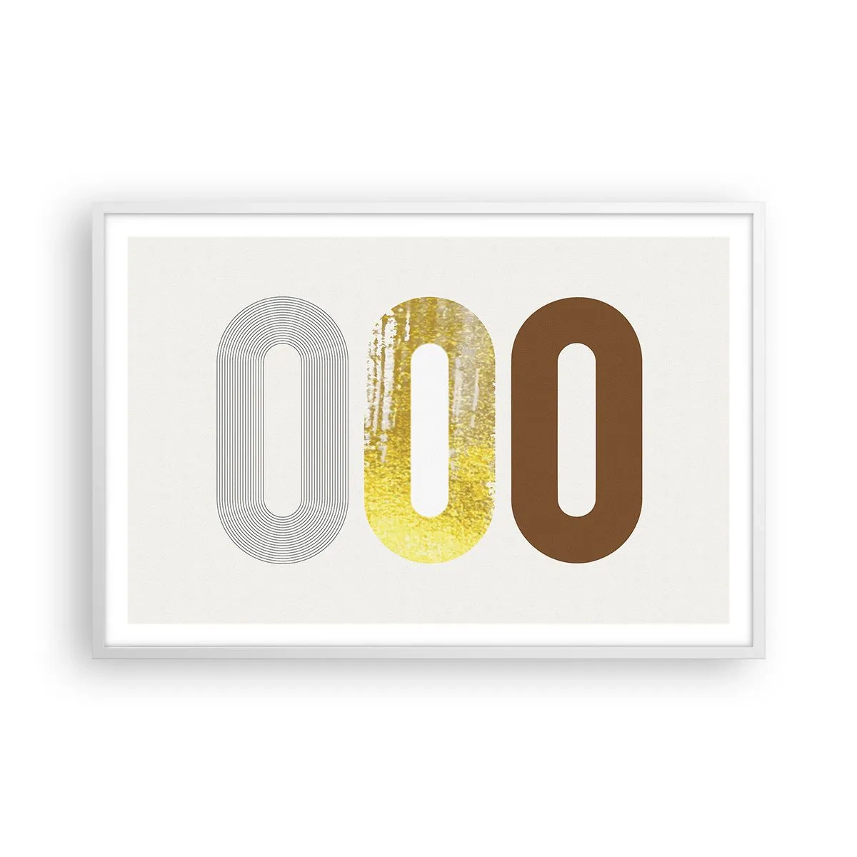 Poster in einem weißen Rahmen - Oooh! - 91x61 cm