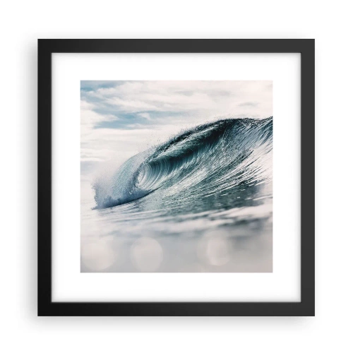 Poster in einem schwarzem Rahmen - Wasserspitze - 30x30 cm