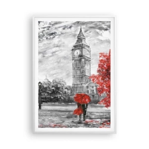 Poster in einem weißen Rahmen - Ein aufregender Tag - 70x100 cm