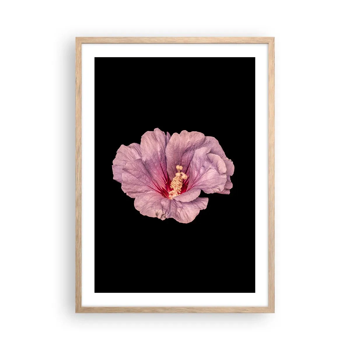 Poster in einem Rahmen aus heller Eiche - Direkt ins Herz - 50x70 cm