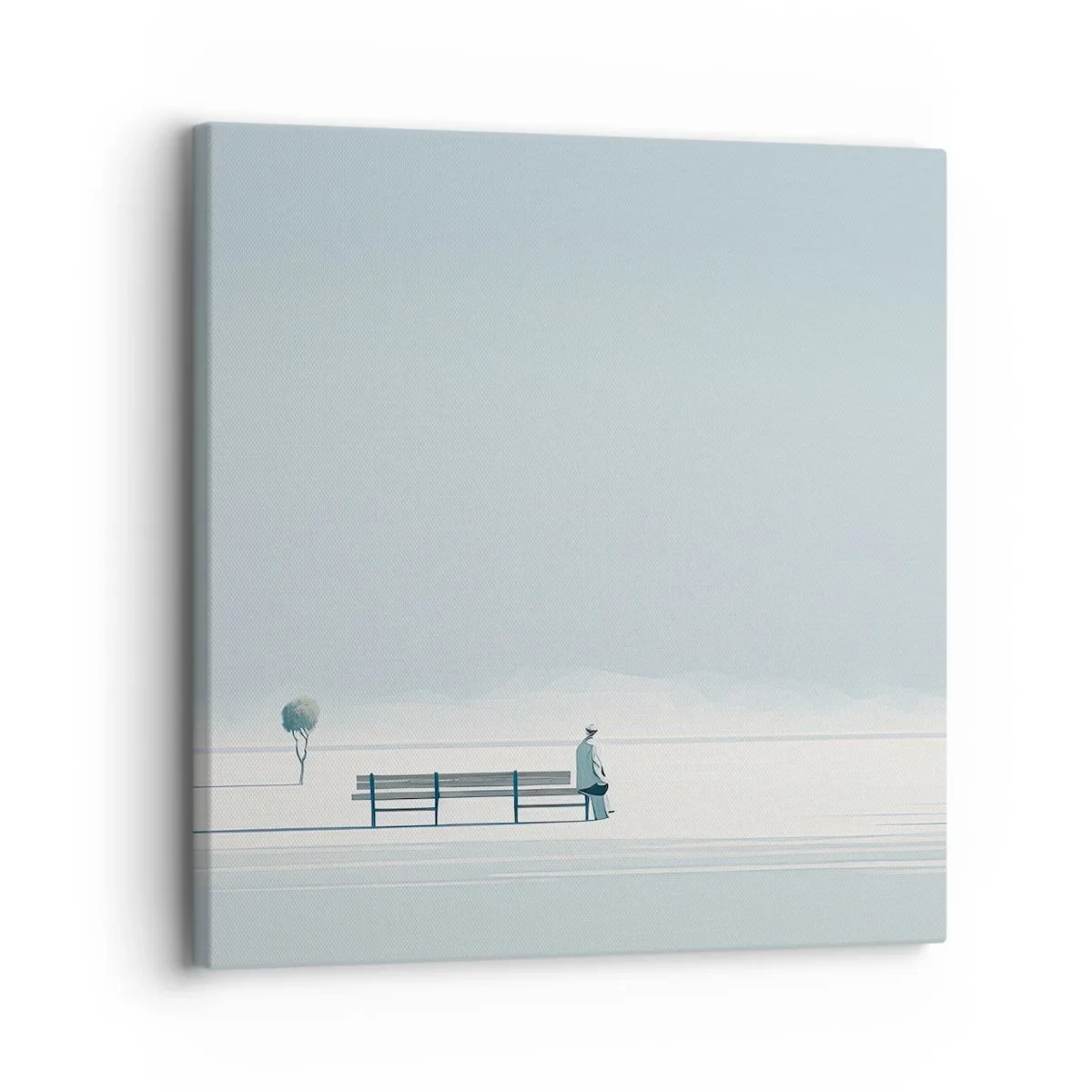 Bild auf Leinwand - Leinwandbild - Ja, ich warte. - 30x30 cm