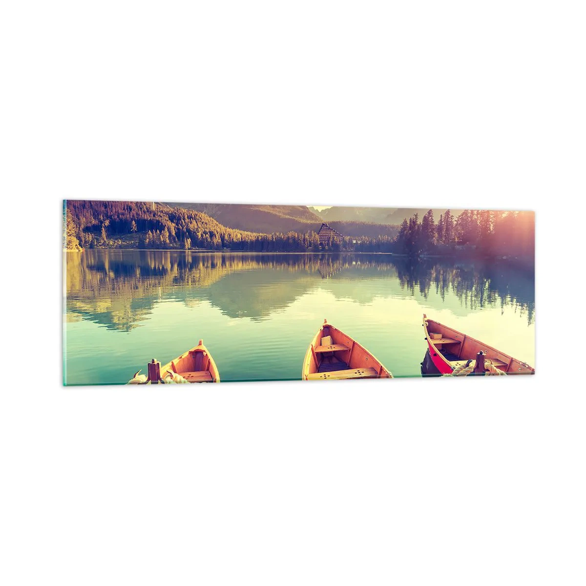 Glasbild - Bild auf glas - Lebe nach ihren Gesetzen - 90x30 cm