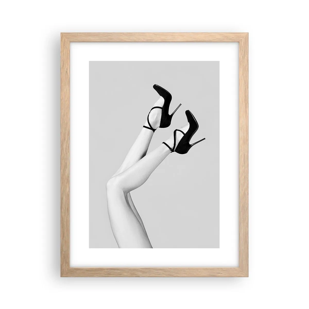 Poster in einem Rahmen aus heller Eiche - Verkehrt herum - 30x40 cm
