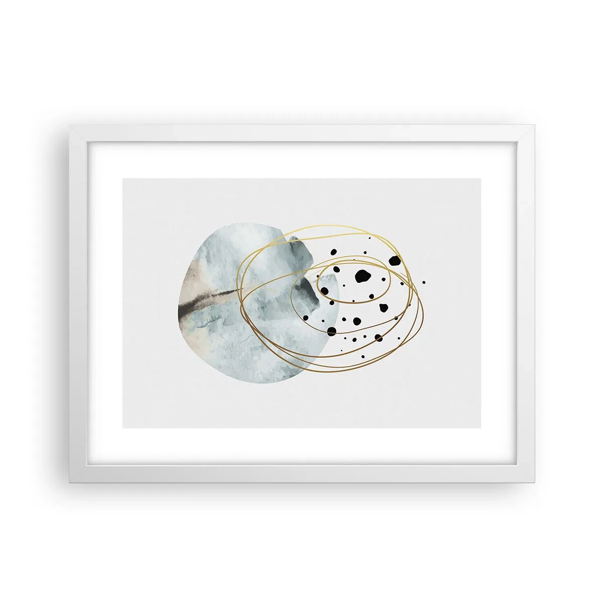 Poster in einem weißen Rahmen - Vom Weltraum umarmt - 40x30 cm