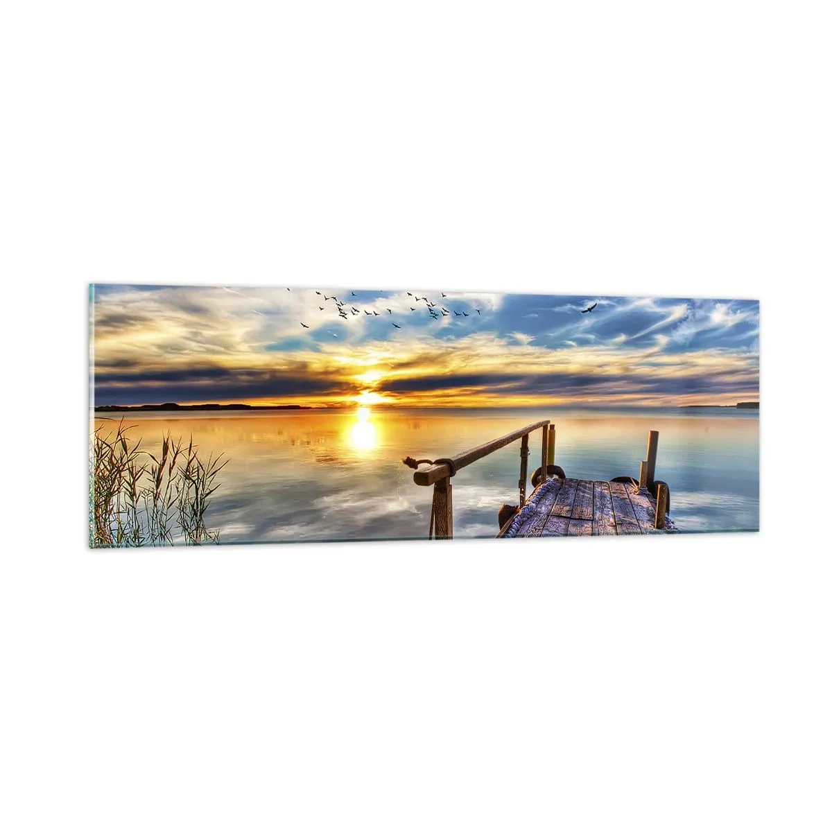 Glasbild - Bild auf glas - Der Wind geht zur Ruhe - 90x30 cm