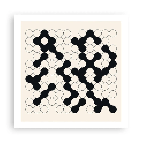 Poster - Chinesisches Spiel – Variation - 60x60 cm