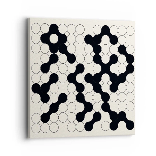 Bild auf Leinwand - Leinwandbild - Chinesisches Spiel – Variation - 40x40 cm