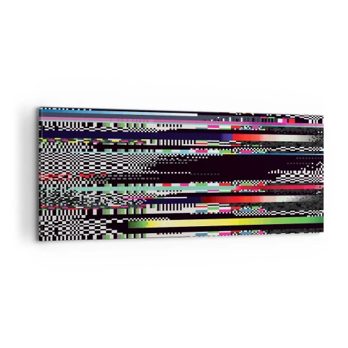 Bild auf Leinwand - Leinwandbild - Das Kontrollbild der Realität - 100x40 cm