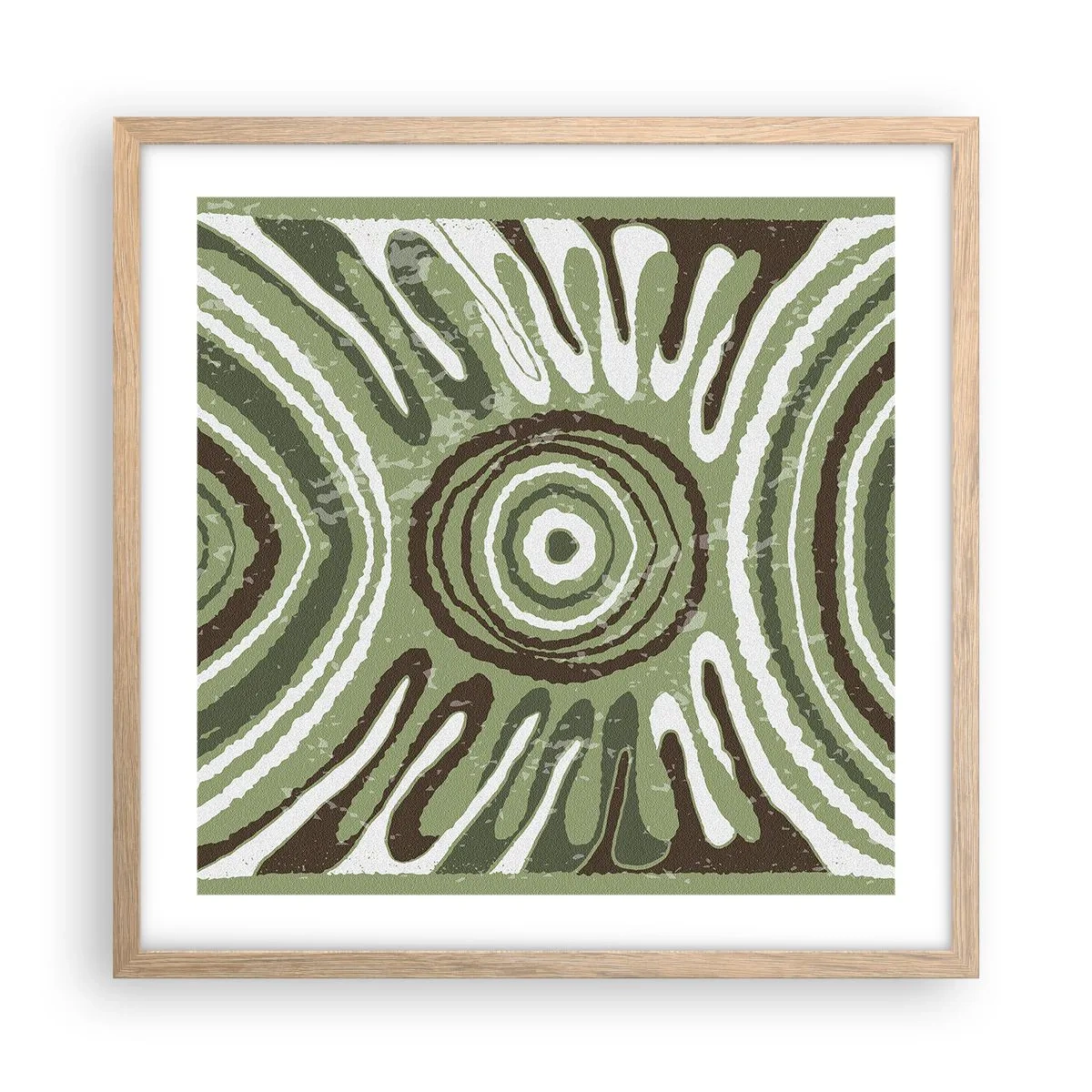 Poster in einem Rahmen aus heller Eiche - Explosion von Emotionen - 50x50 cm